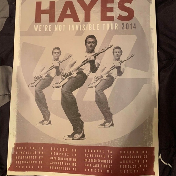 Hunter Hayes Concert 2014 "WNIT" Tour Poster - Picture 1 of 1